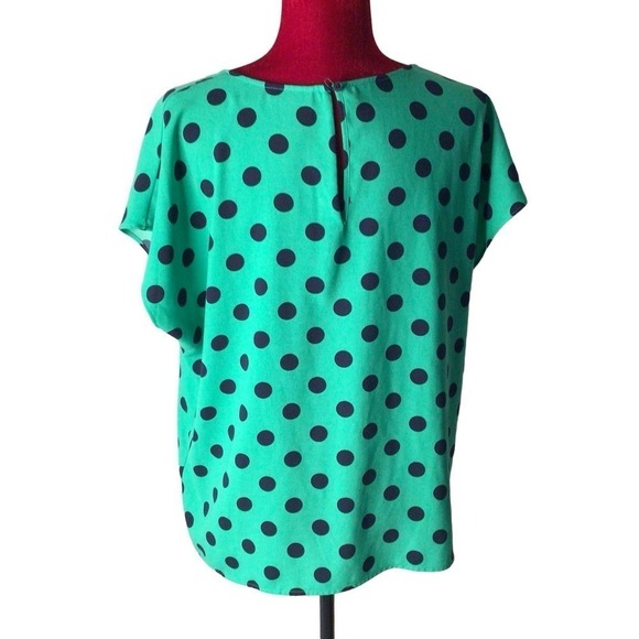 New Halogen polka dot top sz Large - Picture 3 of 6